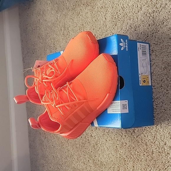 NWT Orange Adidas NMD_R1 - Picture 1 of 6